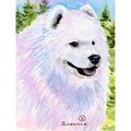 Patioplus 28 x 40 in. Samoyed House Size Canvas Flag PA55217